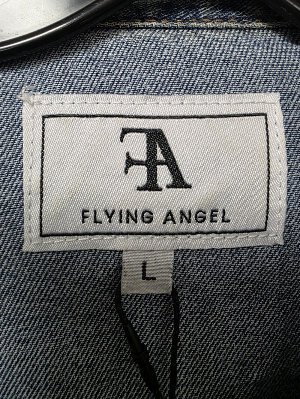 Flying Angel Rhinestone Jean Jacket - Picture 4 of 4
